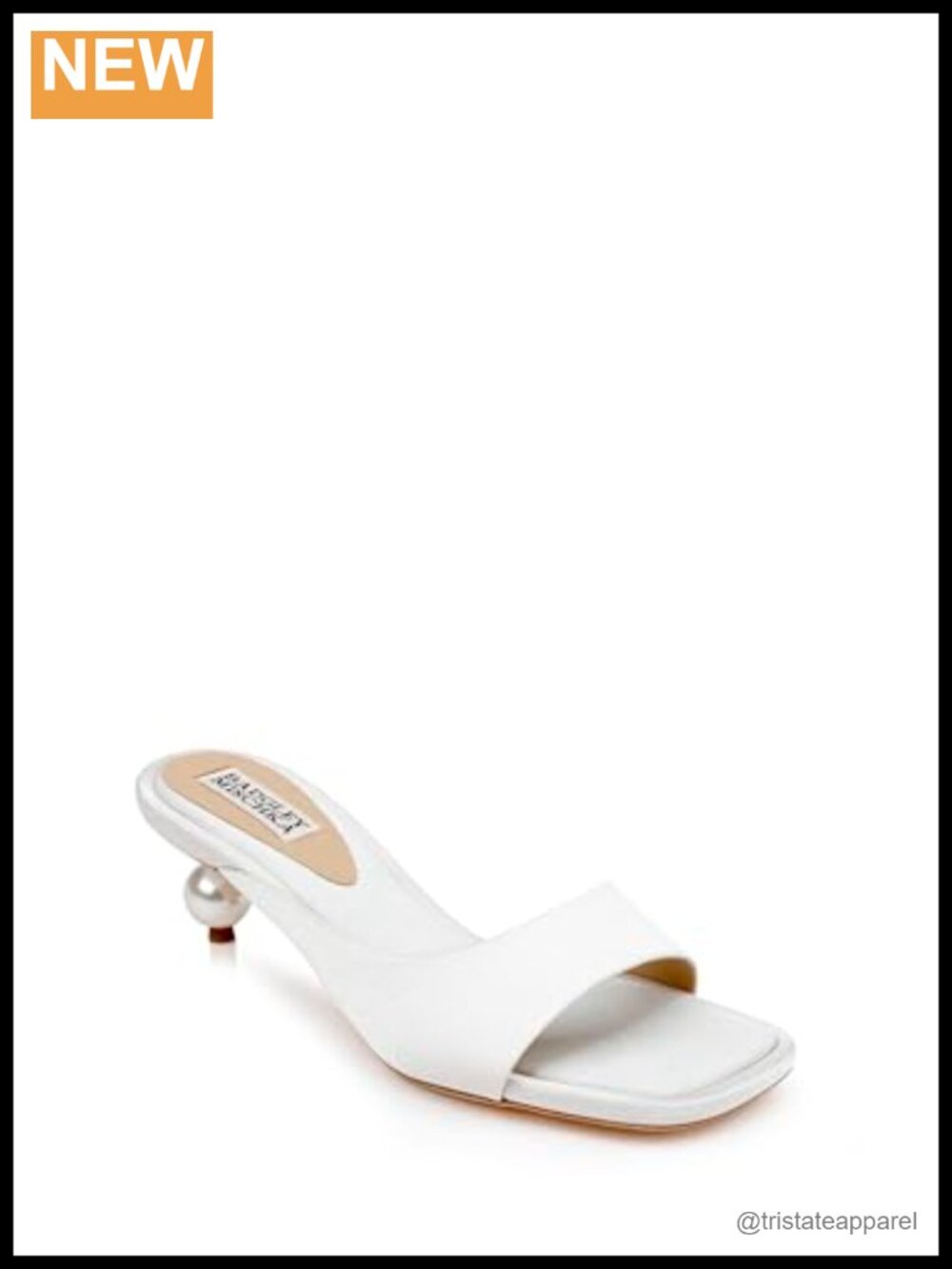 Leather Kitten Heel Sandals